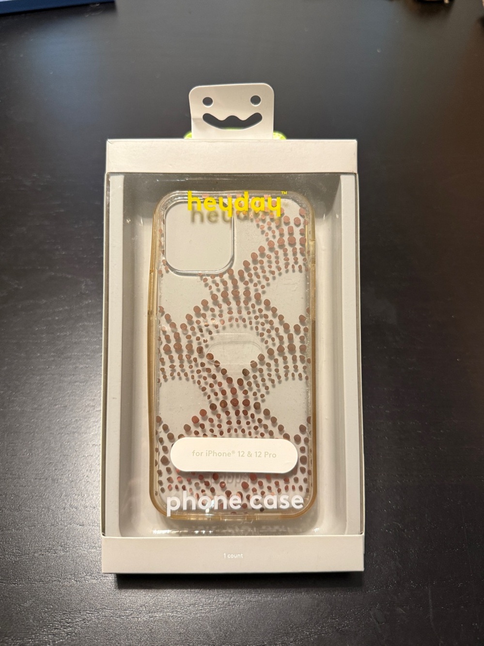 heyday Clear iPhone 12 / 12 Pro Case with Gold Dot Wave Design